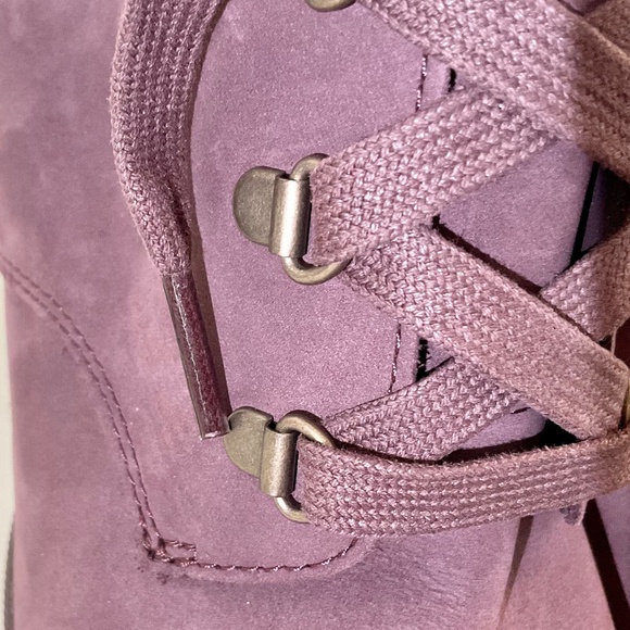 Timberland Purple Camdale Fleece Fold Down Boots Size 9.5 - Picture 8 of 14